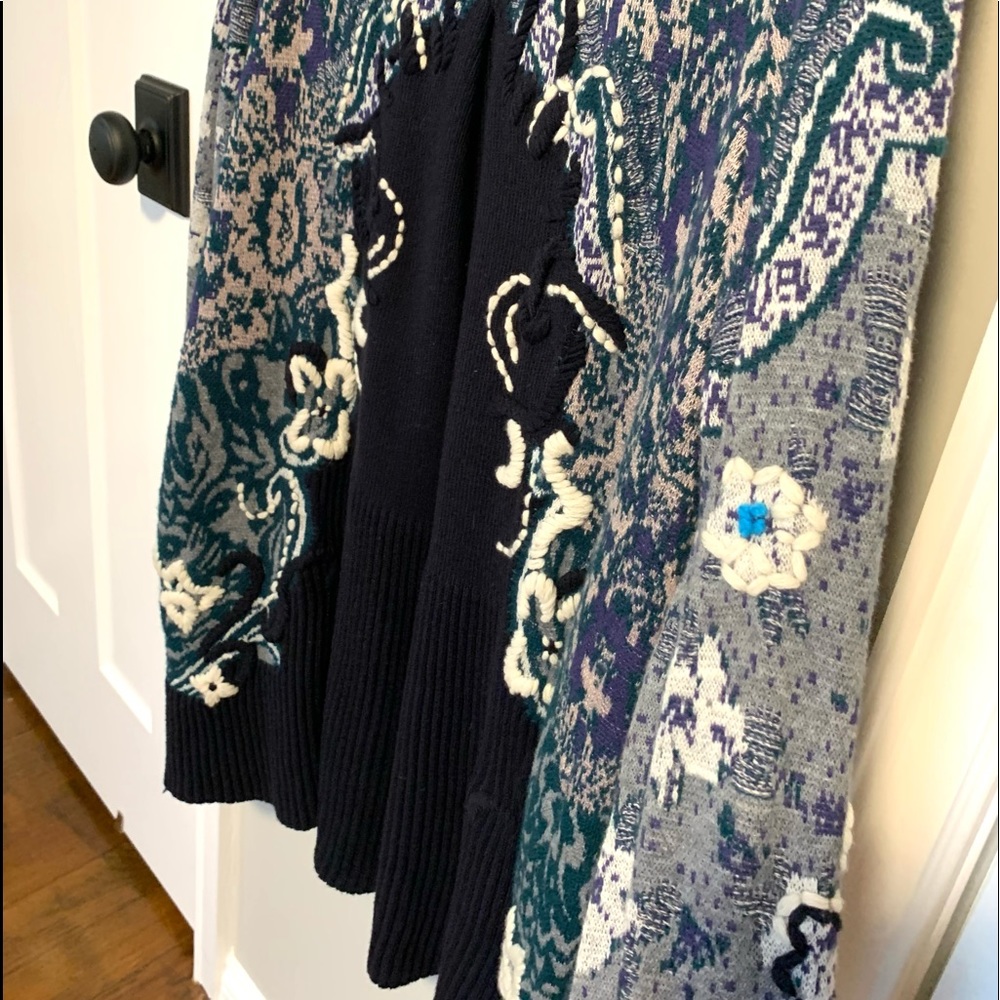 Anthropologie Emmia Hand Stitched Cardigan Monogram - Picture 11 of 14